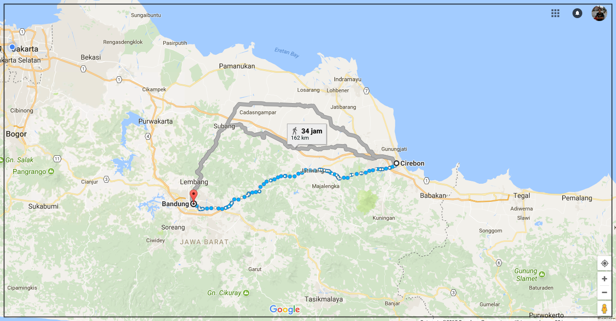 Map - Bandung - Cirebon